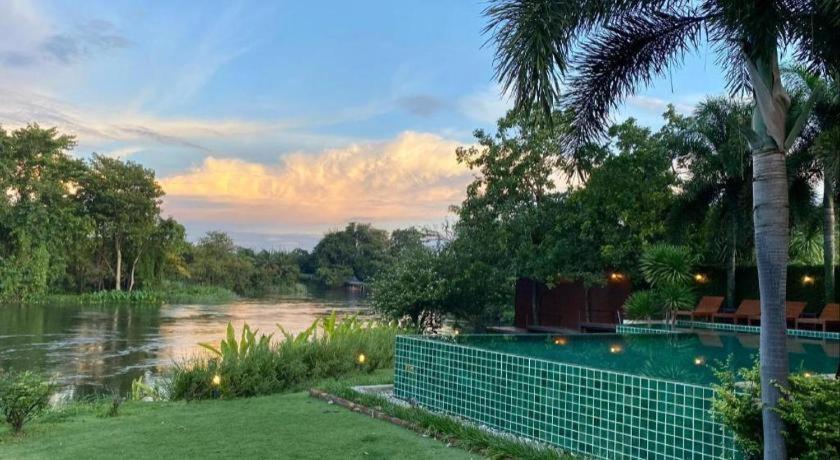 Ruen Maihom Riverside Cabaña Kanchanaburi Exterior foto